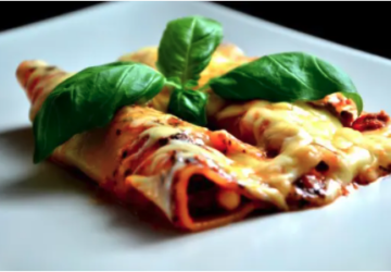 CANNELLONI WITH SALMON AND SPINACH