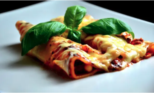 CANNELLONI WITH SALMON AND SPINACH
